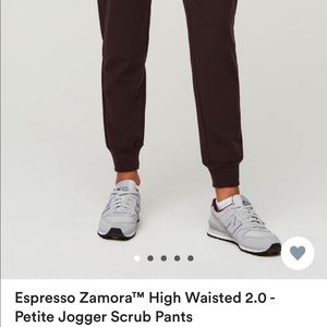 Espresso Zamora high waisted 2.0 petite jogger scrub pants